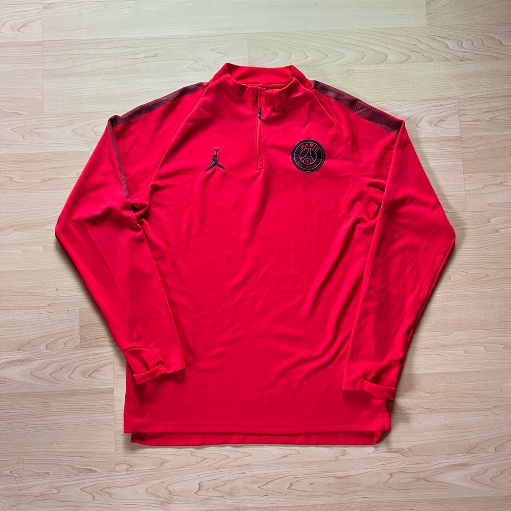 Nike Jordan PSG Paris Saint Germain red quarter zip AQ0956-657 Pullover Mens XL